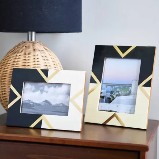 Hello Honey&reg; 2 Pack Black & Cream Photo Frame {4}