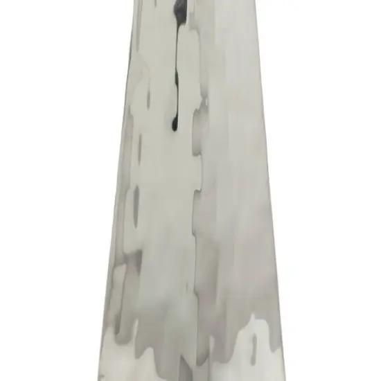 15" Silver Stainless Steel Industrial Vase {6}