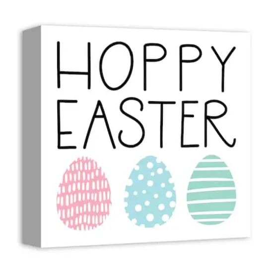 Hoppy Easter Eggs Canvas Wall Art {3}