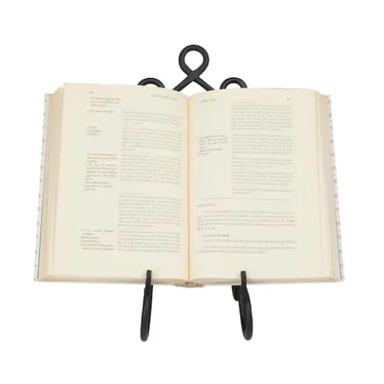 14" Black Metal Traditional Easel {4}