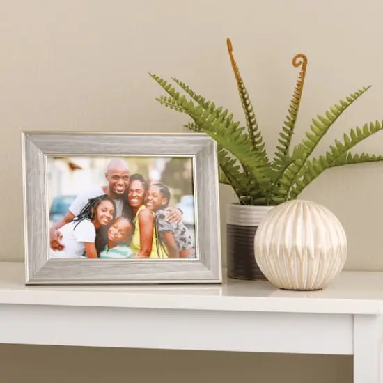 Simply Essentials&trade; 5" x 7" Gray with Silver Edge Frame by Studio D&eacute;cor&reg; {4}