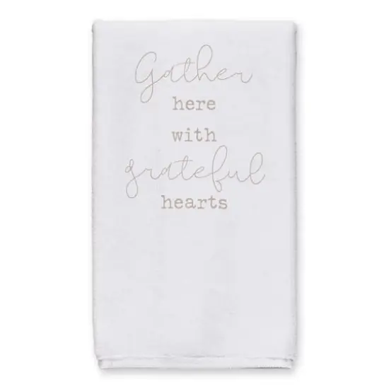 Gather Grateful Hearts Tea Towel Set {3}