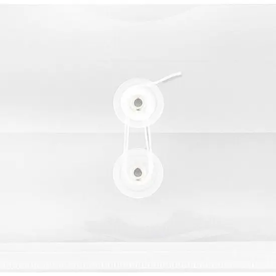 JAM Paper 5.25" x 10" Plastic #10 Business Envelope with Button and String Closure, 24ct. Clear {4}