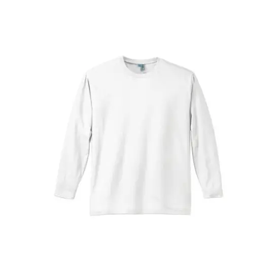 District&reg; Perfect Weight&reg; Adult Long Sleeve T-Shirt Bright White {1}