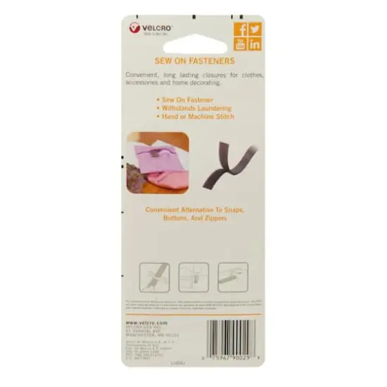 VELCRO&reg; Brand Sew On Tape Black {6}