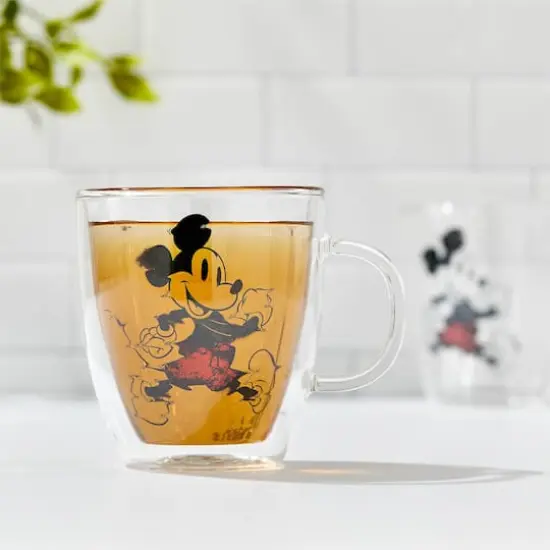 13.5oz. Disney&reg; Mickey Mouse Glitch Glass Mugs, 2ct. {3}