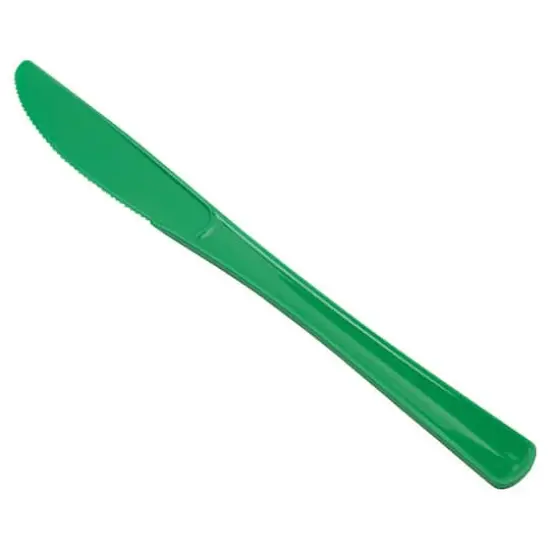 JAM Paper Premium Utensils Plastic Knives Party Pack, 48ct. Green {6}