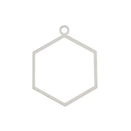 Silver Hexagon Connectors by Bead Landing&trade; {1}