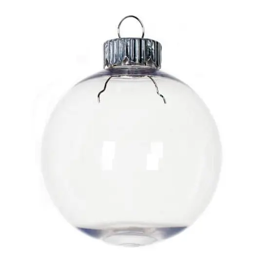 3" DIY Clear Glass Ball Ornaments, 8ct. by Make Market&reg; {3}