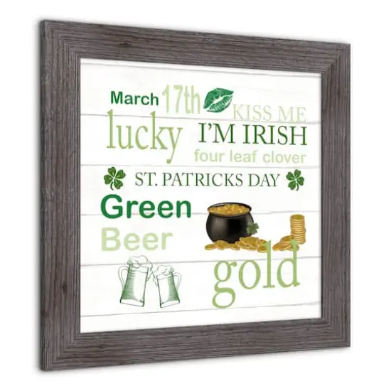 St Patrick Things Framed Print 2 16" x 16" Western Gray Framed Print {3}