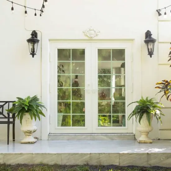 40" UV-Resistant Artificial Boston Ferns, 2ct. {6}