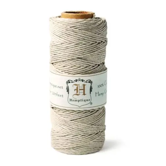 Hemptique&reg; Hemp Cord Spool, 20lb. Natural {1}