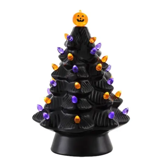 Mr. Halloween 11.6" Black Adapter Operated Ceramic Tree {1}