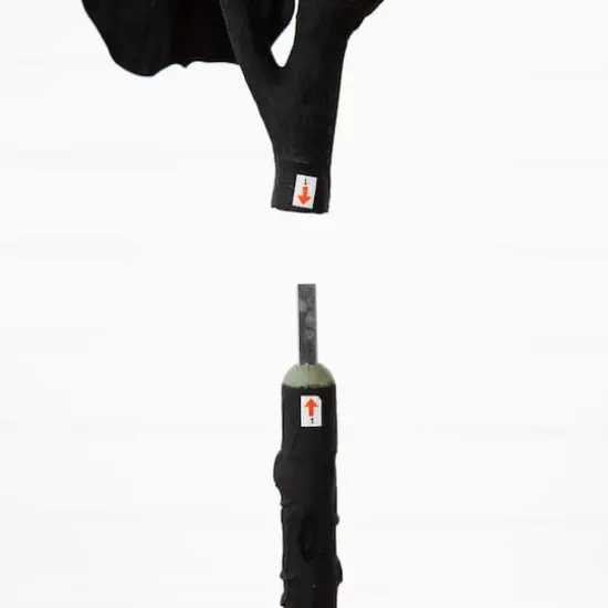 6ft. Artificial Halloween Black Fiddle Leaf Tree {5}