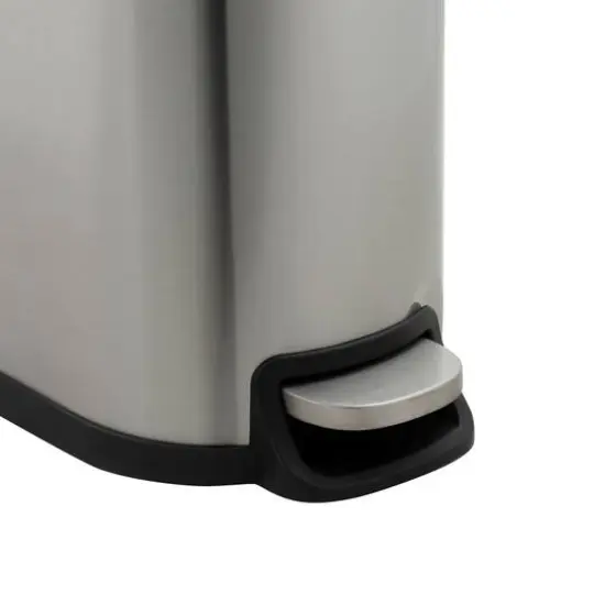 Organize It All 2 Pack Stainless Steel Trash Bins {4}