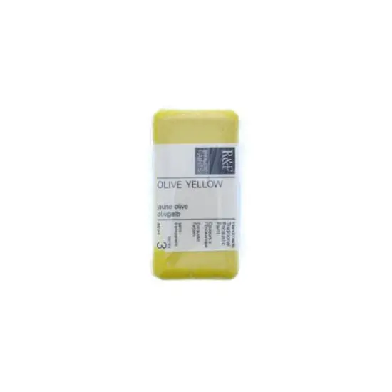 R&F&reg; Encaustic Paint Cake, 40mL Olive Yellow {1}