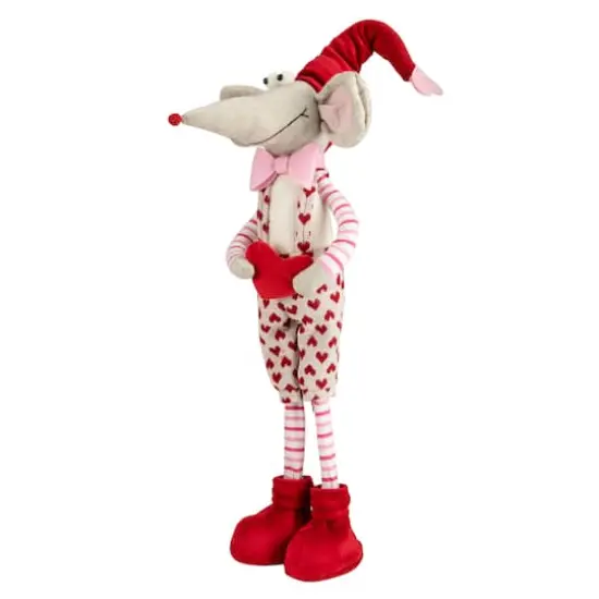 21" Standing Plush Boy Mouse Valentine's Day Figure {4}