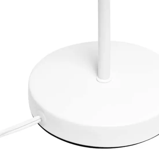 Lalia Home Modern Metal Scroll Table Lamp White {9}