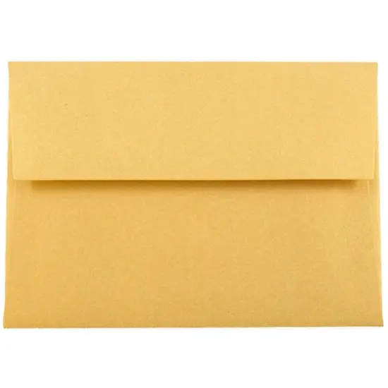 JAM Paper A1 Metallic Invitation Envelopes, 25ct. Gold Stardream {1}