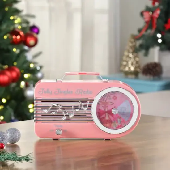10.5" Pink Jolly Jingles Radio {3}