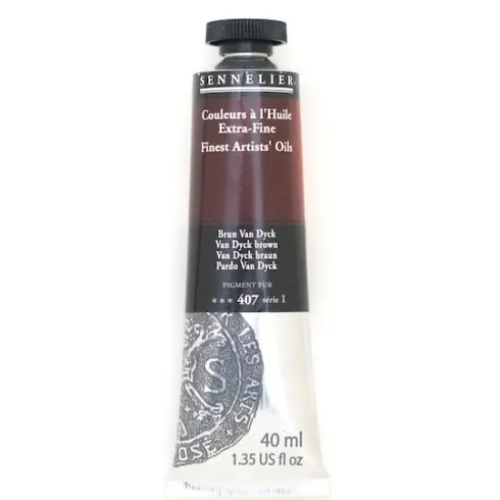 Sennelier Artists' Oil Color, 40mL 407 Van Dyck Brown S1 {1}