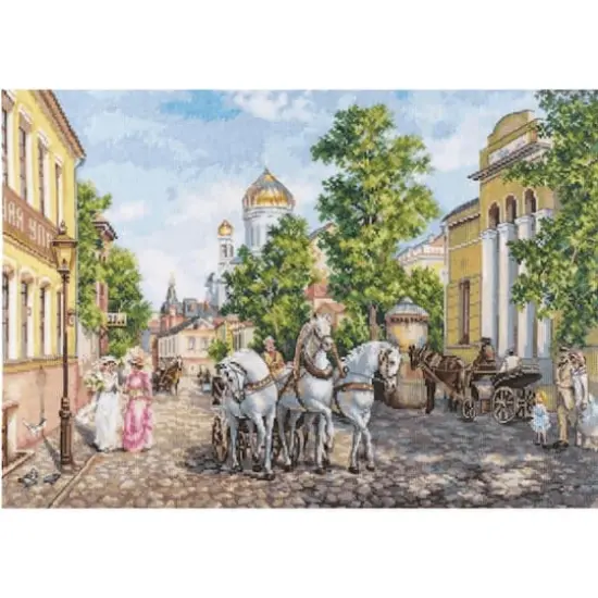 Alisa Three Horses. The Temple Of Christ Cross Stitch Kit {1}