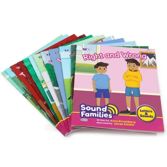 Junior Learning&reg; Decodable Readers Sound Families Consonants Fiction Phase 5.5 Set {6}