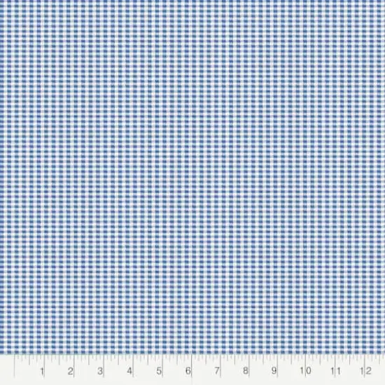 Fabric Editions Blue Gingham Cotton Fabric {3}