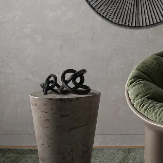 American Art Decor Infinite Curves 2-Piece Resin Table Top Knots Decor - 7.5" x 7.5", 5" x 5.75" {3}