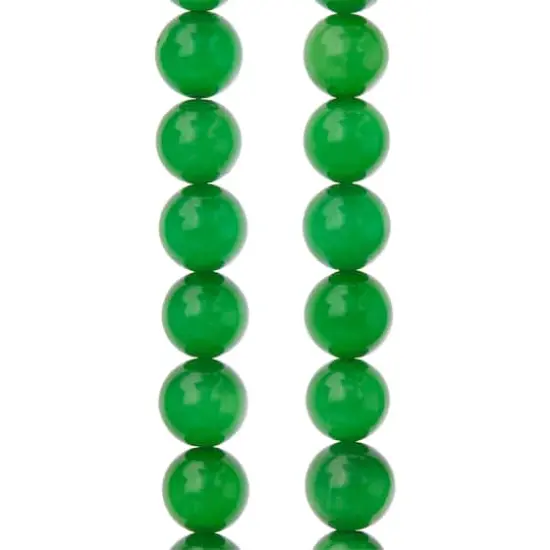 Emerald Green Cat Eye Glass Round Beads, 10mm by Bead Landing&trade; {1}