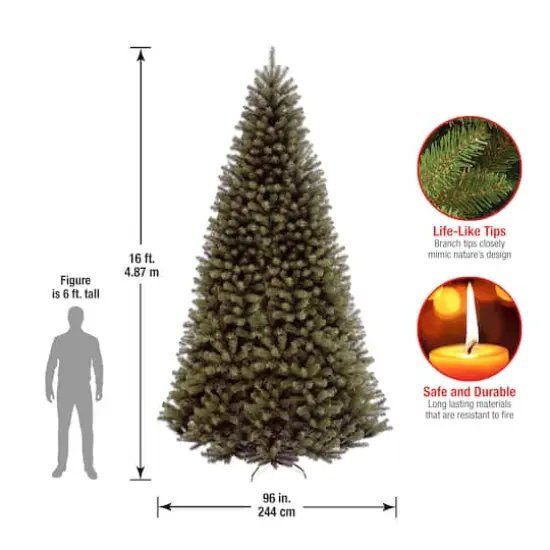 16ft. Unlit North Valley&reg; Spruce Artificial Christmas Tree {5}