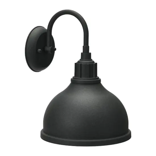 Hello Honey&reg; Robert Stevenson Lighting Landon Distressed Black Metal Outdoor Light with Shade {1}