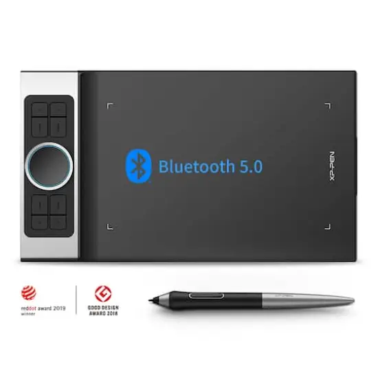XPPen 9" x 5" Deco Pro SW Bluetooth Graphics Drawing Tablet {1}