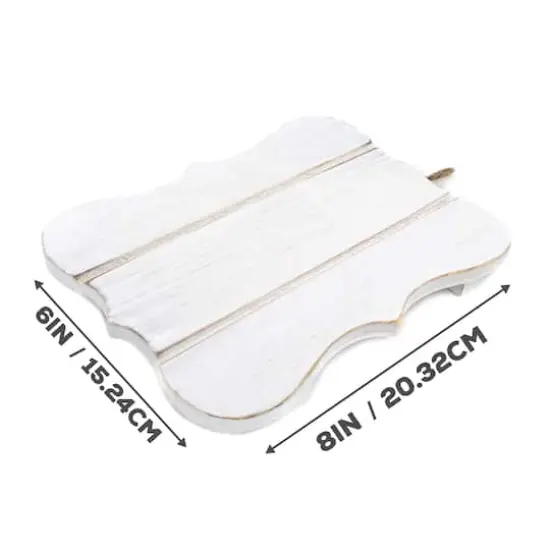 ArtSkills&reg; Small Rustic Whitewash Wooden Plaque, 3ct. {3}