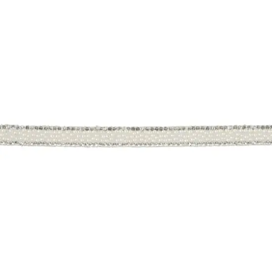 3/8" Rhinestone Trim Ribbon by Celebrate It&reg; White {1}