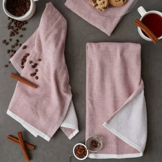 DII&reg; Barn Red Chambray Terry Dishtowels, 3ct. {9}