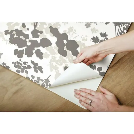 RoomMates Queen Anne's Lace Peel & Stick Wallpaper Brown {9}