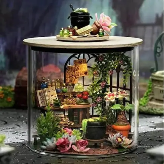 Wizardi Magic Garden Miniature Dollhouse Roombox Kit {4}