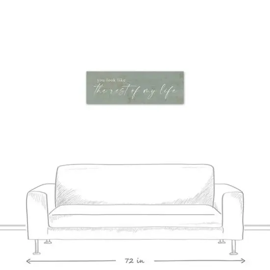 Rest Of My Life 36" x 12" Canvas Wall Art {6}