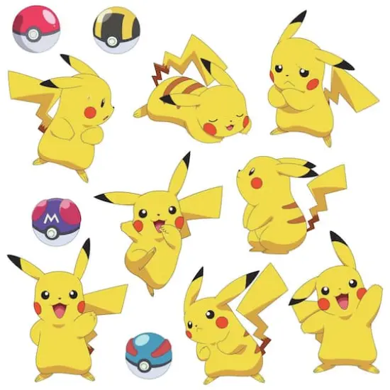 Pokemon&trade; Pikachu Peel & Stick Wall Decals {1}