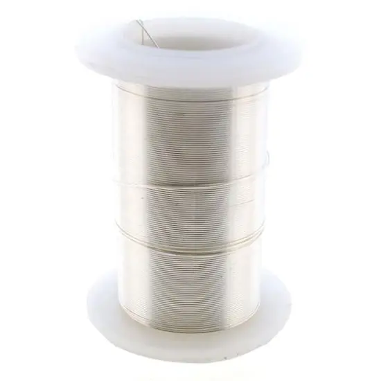 The Beadsmith&reg; Wire&trade; Elements 28 Gauge Tarnish-Resistant Wire Silver {4}