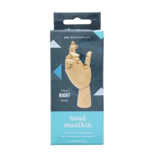 Art Alternatives 7" Articulated Wooden Right Hand {1}