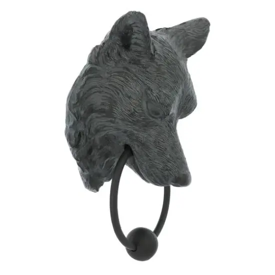 11.25" Black Wolf Door Knocker Wall Accent by Ashland&reg; {3}