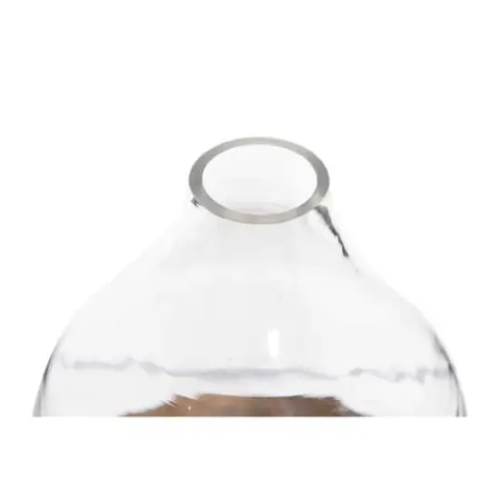Hello Honey&reg; Glass Cloche with Antique Copper Metal Tray {5}