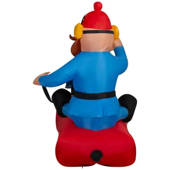 4.5ft. Airblown&reg; Inflatable Christmas Rudolph & Yukon Cornelius on Sled {3}