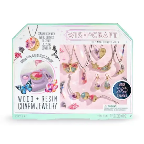 Wish Craft&trade; Wood & Resin Charm Jewelry Craft Kit {1}