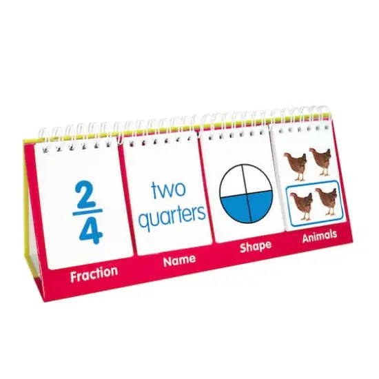 Junior Learning&reg; Double-Sided Fractions Flips {5}