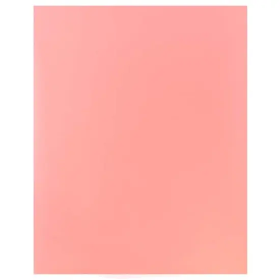 JAM Paper Laminated 2-Pocket Glossy Folders, 6ct. Baby Pink {7}