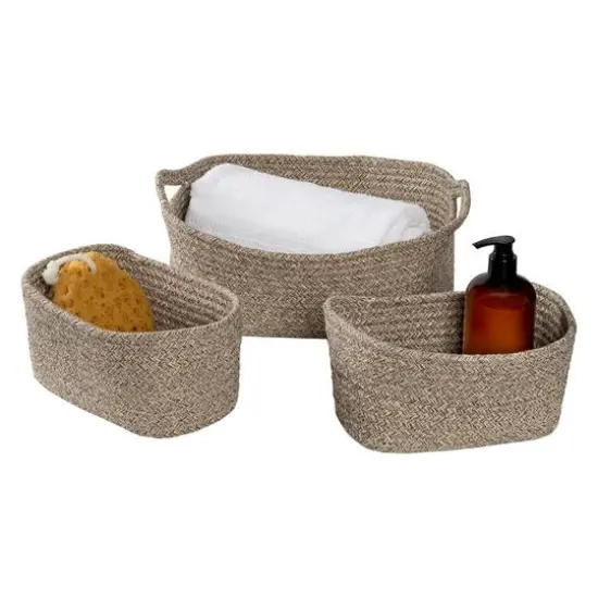 Honey Can Do Champagne Nested Linen Basket Set {6}