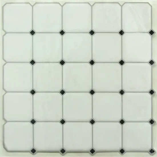 RoomMates Black & White Diamond Backsplash StickTiles&reg; {1}